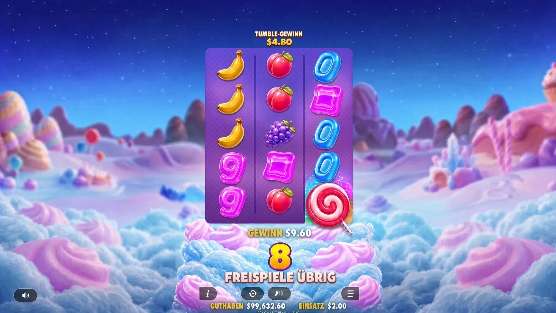 Sweet Bonanza POP Freispiele mit Tumble-Gewinn